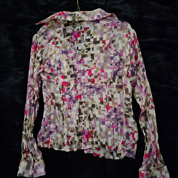 Retro silk blouse by Worth - Picture 3 of 3